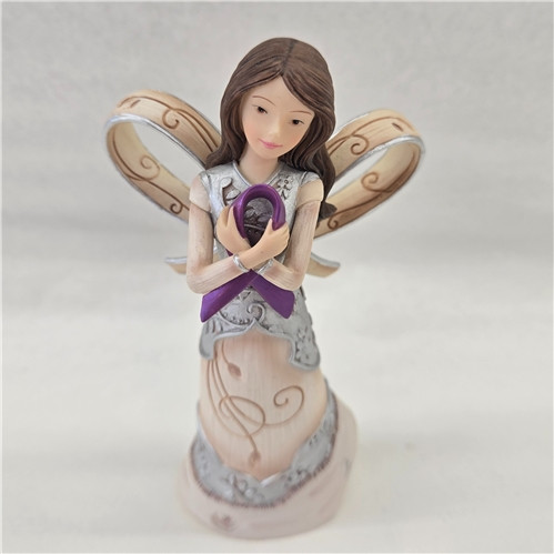 Purple Ribbon Angel