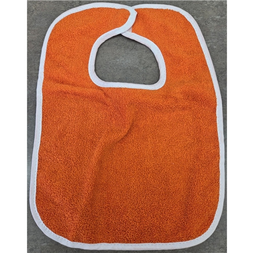 Terry Orange Toddler Bib
