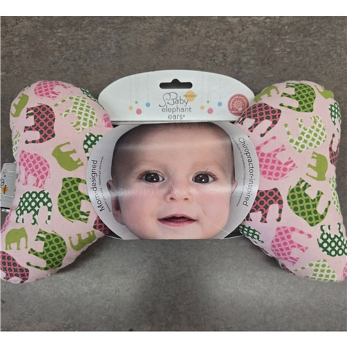 Pink Elephant Ears Neck Pillow