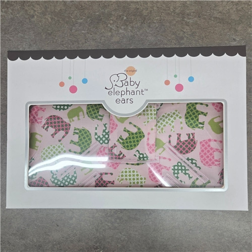 Pink Elephant Ear Stroller Liner Set