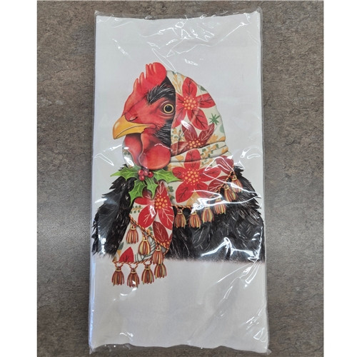 Winter Headscarf Hen Towel Set by Mary Lake Thompson