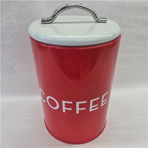 Tin Coffee Red