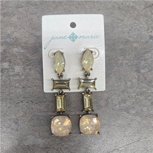 Town Dangle Yellow Opal Earrings