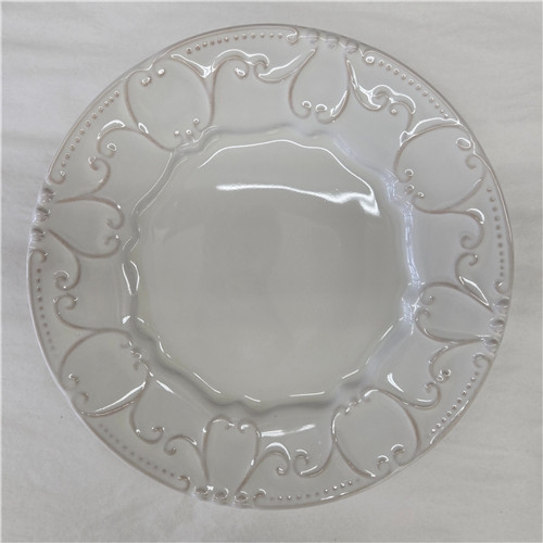 Isabella Salad Plate Ivory