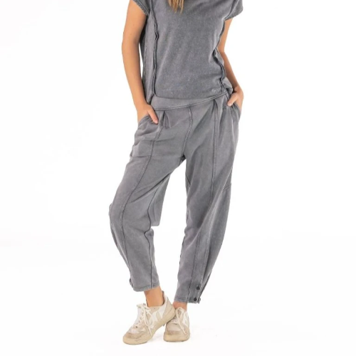 Simply Southern Black Wash Long Pants