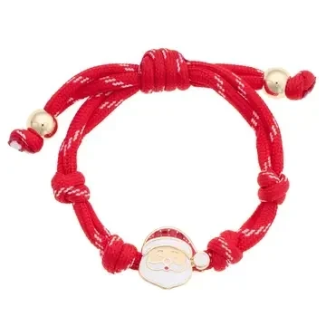 Very Merry Santa Paracord Bracelet in Red