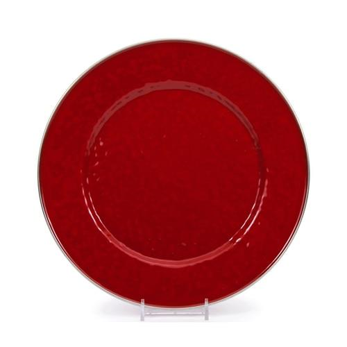 Solid Red Dinner Plate