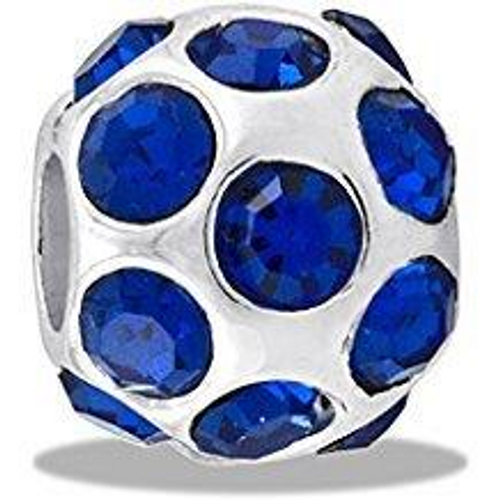 September CZ Ball Davinci Bead September CZ Ball Davinci Bead