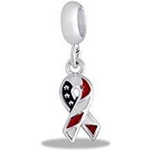 Patriotic Ribbon Dangle Davinci Bead Patriotic Ribbon Dangle Davinci Bead