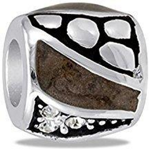 Brown and Black Davinci Bead Brown and Black Davinci Bead