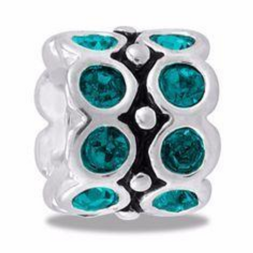 December CZ Wheel Birthstone Davinci Bead December CZ Wheel Birthstone Davinci Bead