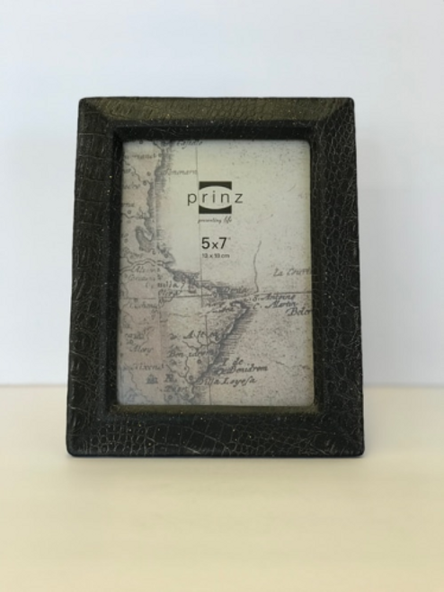 5x7 Burton Antique Black Resin Frame
