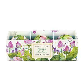 Water Lilies Bath bomb Set by Michel Designs
