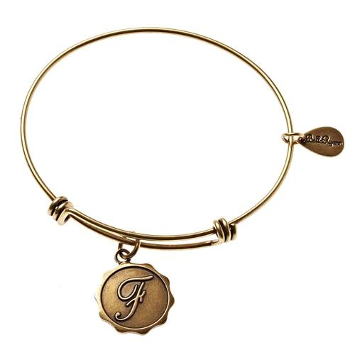 Gold Bangle Letter F - BR Gold Bangle Letter F - BR