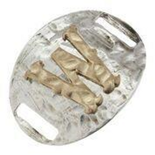 Antique Gold/Silver Slide "W"