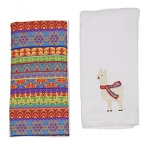 The Double Burp Cloth Gift Set contains two burp cloths, rolled and tied with a coordinating ribbon. Each gift set contains one white burp cloth with a cute appliqué and one burp cloth with decorative coordinating custom printed center panel. The Double Burp Cloth Gift Set contains two burp cloths, rolled and tied with a coordinating ribbon. Each gift set contains one white burp cloth with a cute appliqué and one burp cloth with decorative coordinating custom printed center panel.
