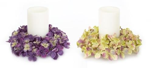 Hydrangea Candle Rings Hydrangea Candle Rings