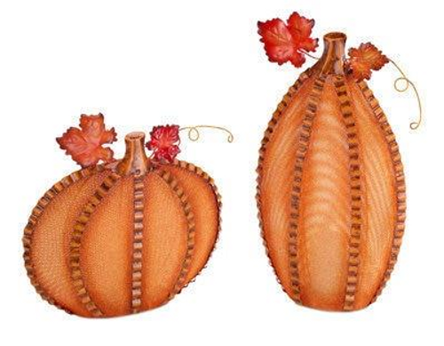 Mesh Pumpkin Candle Mesh Pumpkin Candle