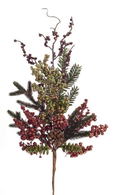 Metallic Berry Spray28" Metallic Berry Spray28"