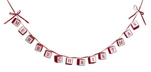 Merry Christmas Blocks Garland Merry Christmas Blocks Garland