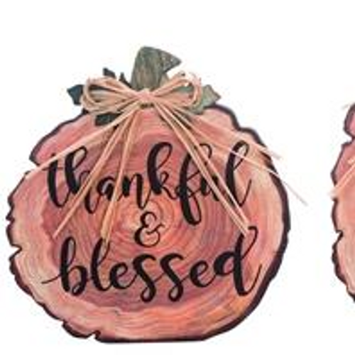 Pumpkin Woodcut Décor