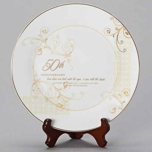 9" 50th Anniversary Plate 2/pc set 9" 50th Anniversary Plate 2/pc set