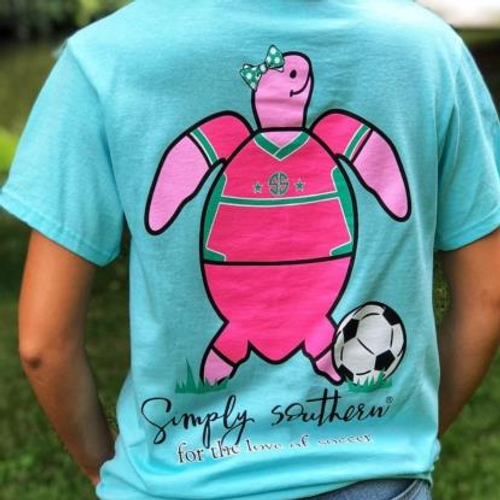 SAVE the Turtles Soccer Short Sleeve Tee - Size XL - By Simply Southern SAVE the Turtles Soccer Short Sleeve Tee - Size XL - By Simply Southern