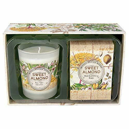 Sweet Almond Candle and Soap Gift Set