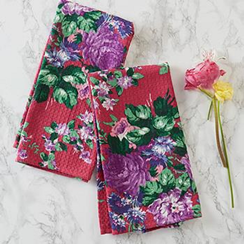 Cottage Rose Tea Towels
