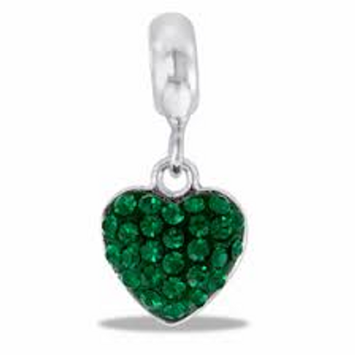 May Heart Dangle Davinci Bead May Heart Dangle Davinci Bead
