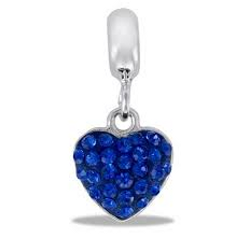 September Heart dangle Davinci Bead