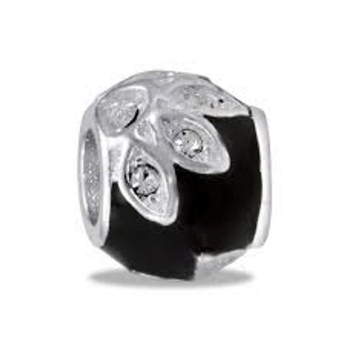 Black Crystal Flower Davinci Bead Black Crystal Flower Davinci Bead