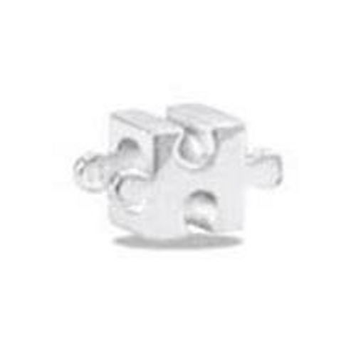 Puzzle Piece Silver Davinci Bead Puzzle Piece Silver Davinci Bead