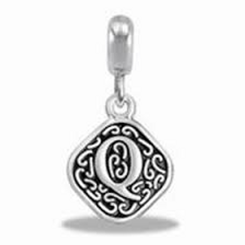 Letter Q Scroll Davinci Bead