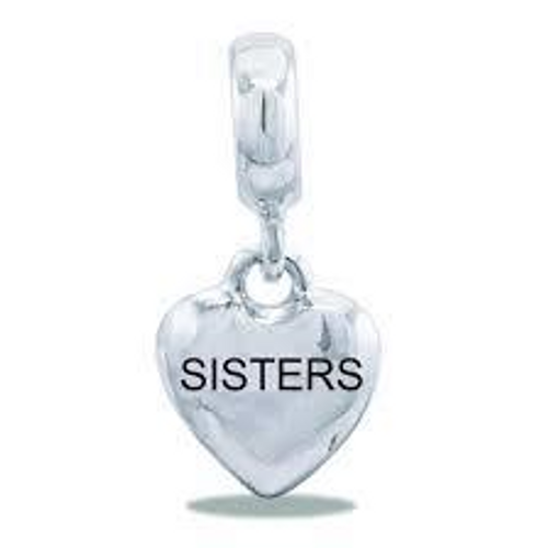 Dangle Heart Sisters Bead by DaVinci