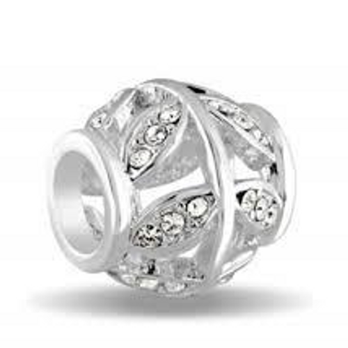 Crystal cutout Davinci Bead