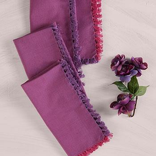 Chambray Plum Napkin  by April Cornell