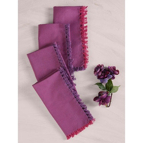 Chambray Plum Napkin  by April Cornell