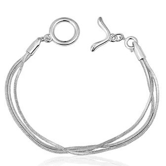 8" Triple Snake Davinci Bracelet