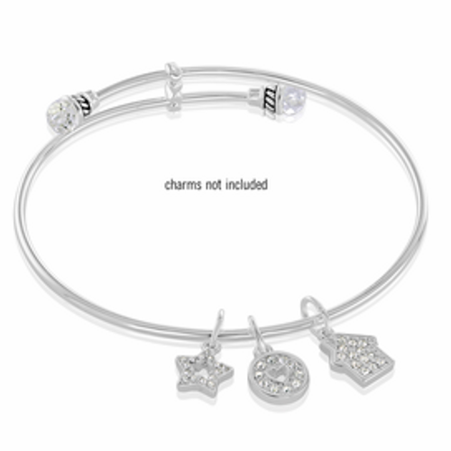 DaVinci Inspirations Medium Crystal end bangle
