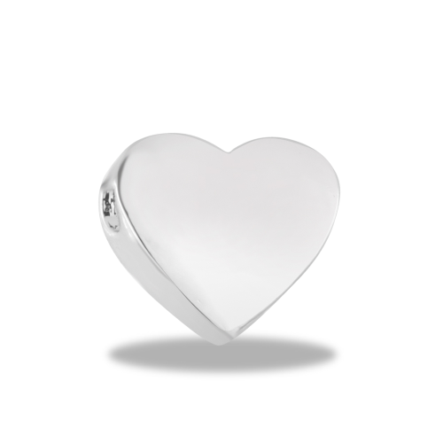 Silver Heart Spacer Davinci Bead Silver Heart Spacer Davinci Bead