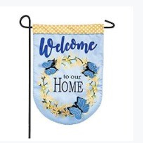 Forsythia Welcome Garden Flag Forsythia Welcome Garden Flag