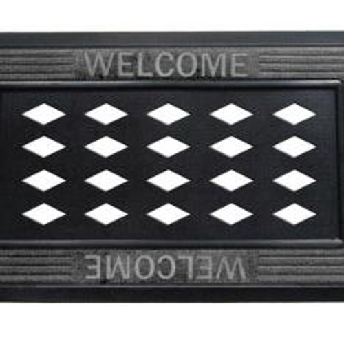 Welcome Sassafras Mat Tray Grey Welcome Sassafras Mat Tray Grey