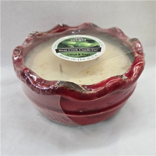 Citrus & Sage Ruffled Bowl Candle by Swan Creek Citrus & Sage Ruffled Bowl Candle by Swan Creek