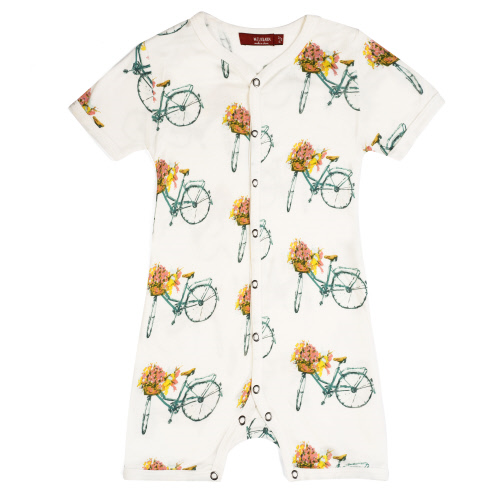 Bamboo Bicycle Shortall 12-18 months Floral Bicycle