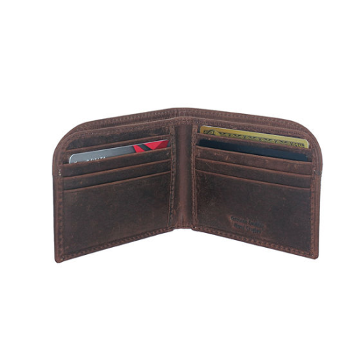Hunter Leather Front Pkt Wallet Brown