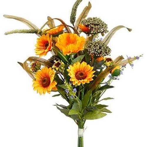 Sunflower and Poppy Spray
