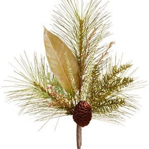 17" Pine Cone and Leaf Spray 17" Pine Cone and Leaf Spray