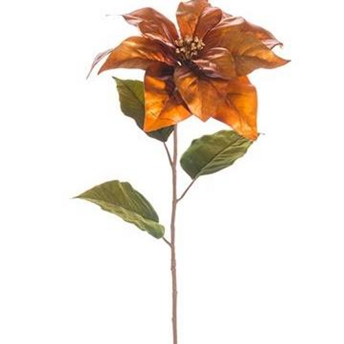 28" Poinsettia Spray