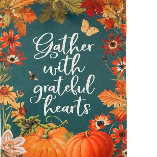 Gather with Grateful Hearts Banner Gather with Grateful Hearts Banner